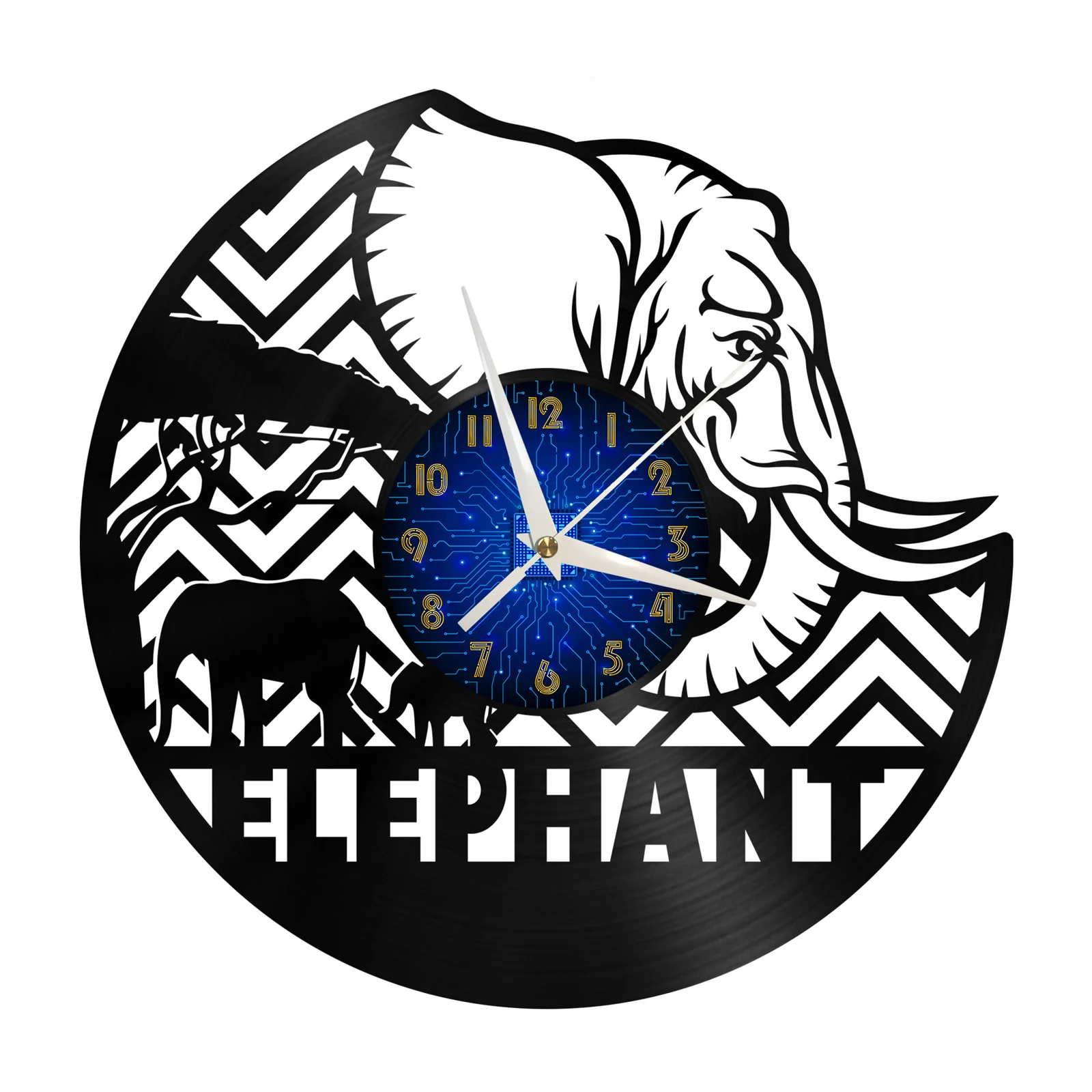 Elephant Design Vinyl Wall Clock 3d Wall Art Silent Glow Clock Led Modern Living Room Children's room Decor Wild Animals Watch
Elephant Design Vinyl Wall Clock 3d Wall Art Silent Glow Clock Led Modern Living Room Children's room Decor Wild Animals Watch