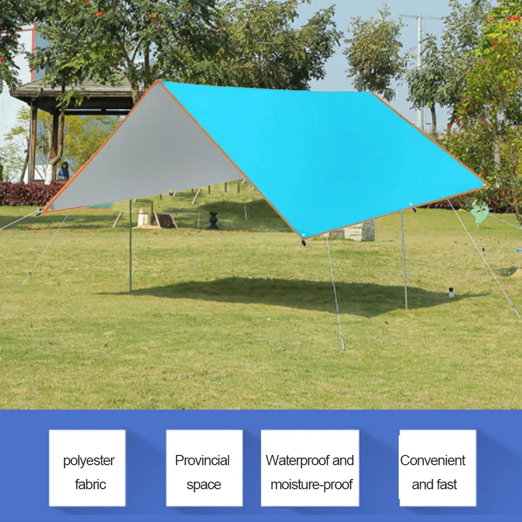Awning Waterproof Tarp Tent Shade Moisture-proof Survival Canopy Beach Shelter Garden Camping Tourist Sun Shelter
Awning Waterproof Tarp Tent Shade Moisture-proof Survival Canopy Beach Shelter Garden Camping Tourist Sun Shelter