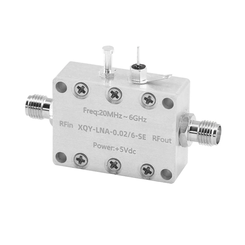

0.02 - 6Ghz LNA Low Noise Amplifier High Linear And High Gain RF Preamplifier With SMA Female Connector Accessories