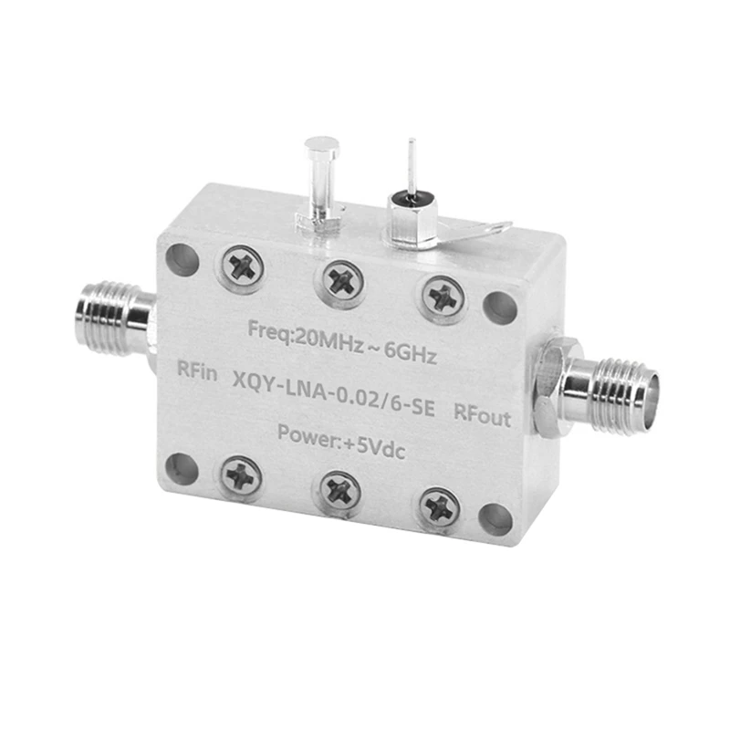 0.02 - 6Ghz LNA Low Noise Amplifier High Linear And High Gain RF Preamplifier With SMA Female Connector Accessories
0.02 - 6Ghz LNA Low Noise Amplifier High Linear And High Gain RF Preamplifier With SMA Female Connector Accessories