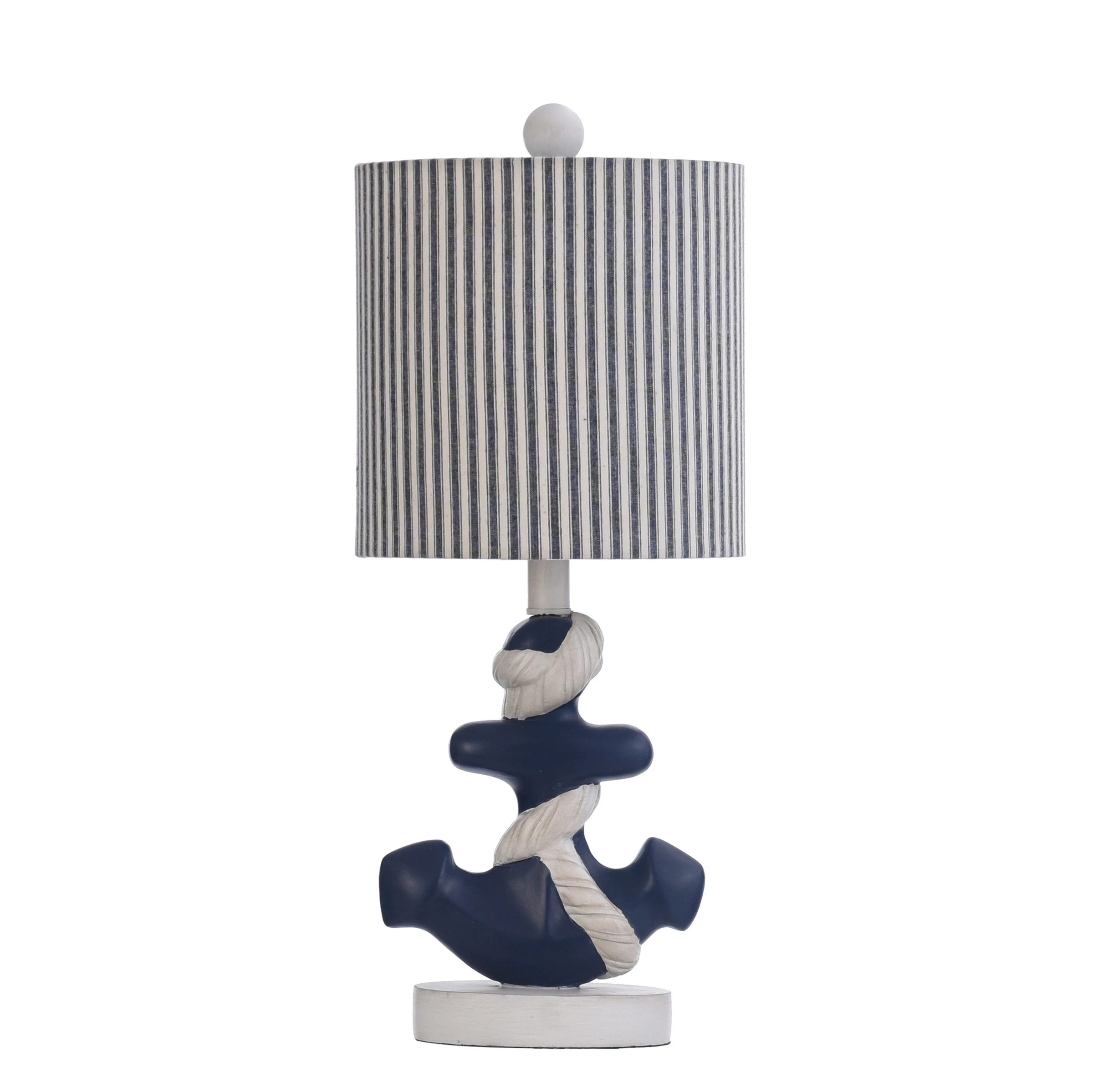 HMTX Montauk Molded Nautical Anchor Table Lamp Navy and White Finish, Navy Blue and White Fabric Shade
HMTX Montauk Molded Nautical Anchor Table Lamp Navy and White Finish, Navy Blue and White Fabric Shade