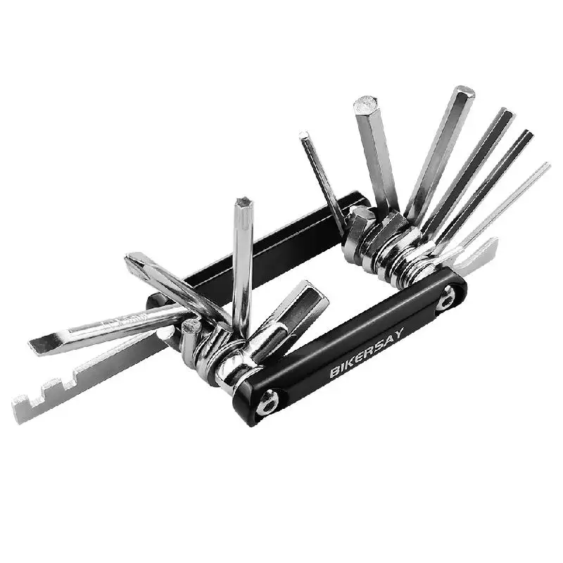 13 in 1 Bicycle Repair Tool Kit Foldable Hex Spoke Wrench For MTB Chain Cutter Mountain Road Bike Screwdriver Multi Tools Set
13 in 1 Bicycle Repair Tool Kit Foldable Hex Spoke Wrench For MTB Chain Cutter Mountain Road Bike Screwdriver Multi Tools Set