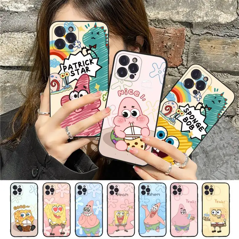 BANDAI SpongeBob Phone Case For iPhone 14 13 12 Mini 11 Pro XS Max X XR SE 6 7 8 Plus Soft Silicone Cover
BANDAI SpongeBob Phone Case For iPhone 14 13 12 Mini 11 Pro XS Max X XR SE 6 7 8 Plus Soft Silicone Cover