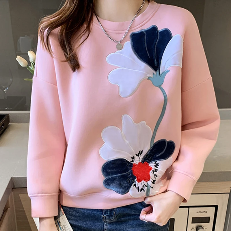 2022 Spring Autumn female Casual Hoodies Sweatshirts Solid Color Hoodies Sweatshirt Tops Fashion embroidery women's Hoodies
2022 Spring Autumn female Casual Hoodies Sweatshirts Solid Color Hoodies Sweatshirt Tops Fashion embroidery women's Hoodies