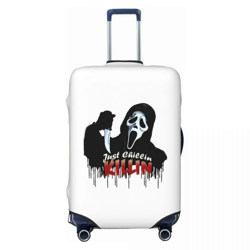 Cute Just Chillin Killin Luggage Cover Protector Washable Halloween Scream Ghost Killer Travel Suitcase Covers
Cute Just Chillin Killin Luggage Cover Protector Washable Halloween Scream Ghost Killer Travel Suitcase Covers