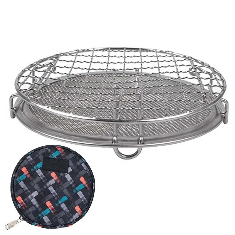 Fire Pit Grill Stainless Folding Grate Collapsible Roaster Net Suit Toast Sausage Bacon Chicken Wings And Vegetables
Fire Pit Grill Stainless Folding Grate Collapsible Roaster Net Suit Toast Sausage Bacon Chicken Wings And Vegetables