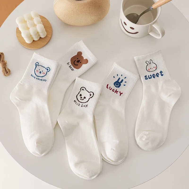 spring autumn Little bear middle tube sock girls ins tide Japanese cute cotton harajuku stockings Korean summer thin white socks
spring autumn Little bear middle tube sock girls ins tide Japanese cute cotton harajuku stockings Korean summer thin white socks