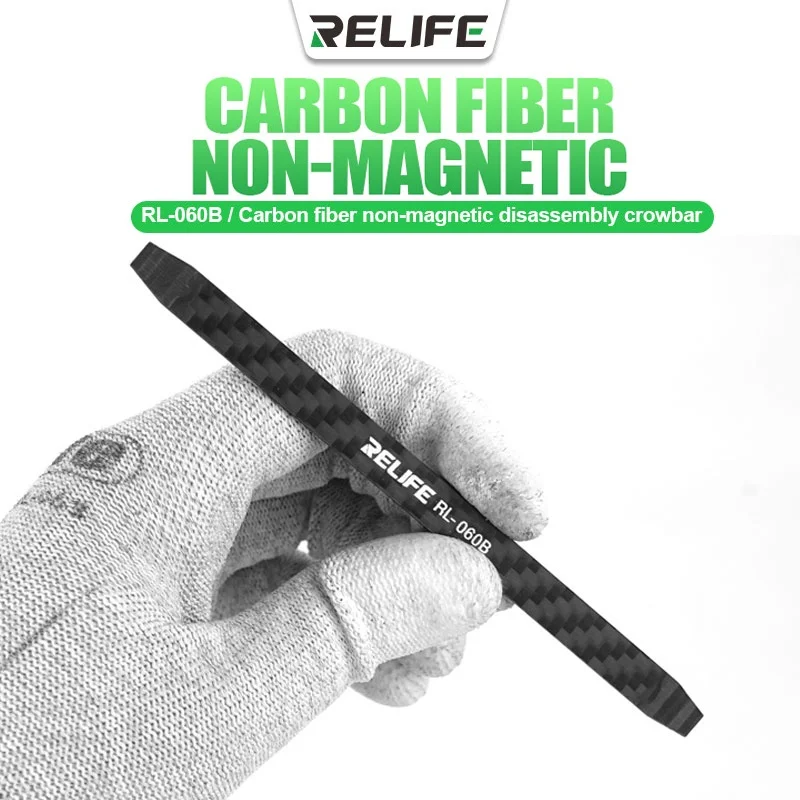 RELIFE RL-060B Crowbar из углеродного волокна, антистатический, Немагнитный для iPhone, Huawei, планшетных ПК, открытые ремонтные инструменты
RELIFE RL-060B Crowbar из углеродного волокна, антистатический, Немагнитный для iPhone, Huawei, планшетных ПК, открытые ремонтные инструменты