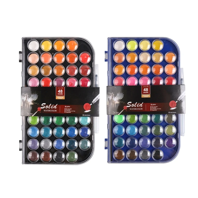 HXBE All-purpose 48 Colors Watercolor Paint Set Non Toxic Gouache Vivid Pigments for Professional Artists Kids Art Students
HXBE All-purpose 48 Colors Watercolor Paint Set Non Toxic Gouache Vivid Pigments for Professional Artists Kids Art Students