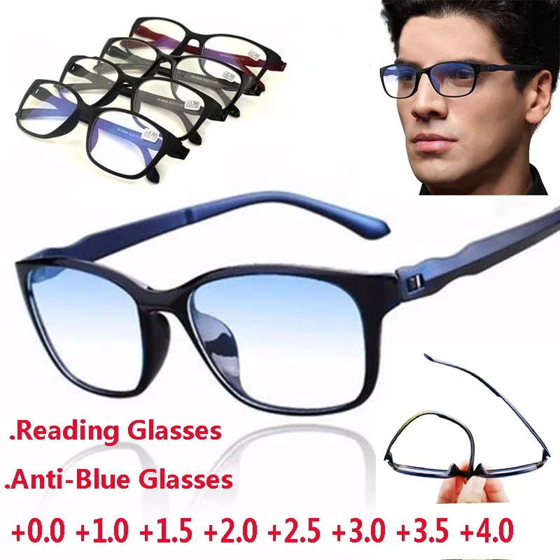 YCCRI Reading Glasses Men Anti Blue Rays Presbyopia Eyeglasses Antifatigue Computer Eyewear with +1.5 +2.0 +2.5 +3.0 +3.5 +4.0
YCCRI Reading Glasses Men Anti Blue Rays Presbyopia Eyeglasses Antifatigue Computer Eyewear with +1.5 +2.0 +2.5 +3.0 +3.5 +4.0