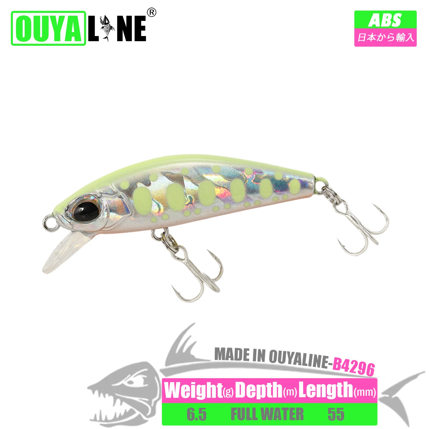 

Sinking Fishing Lure Minnow Isca Artificial Weights 6.5g 55mm Baits Wobblers Pesca Articulos Pike Fish Tackle Leurre Accessories