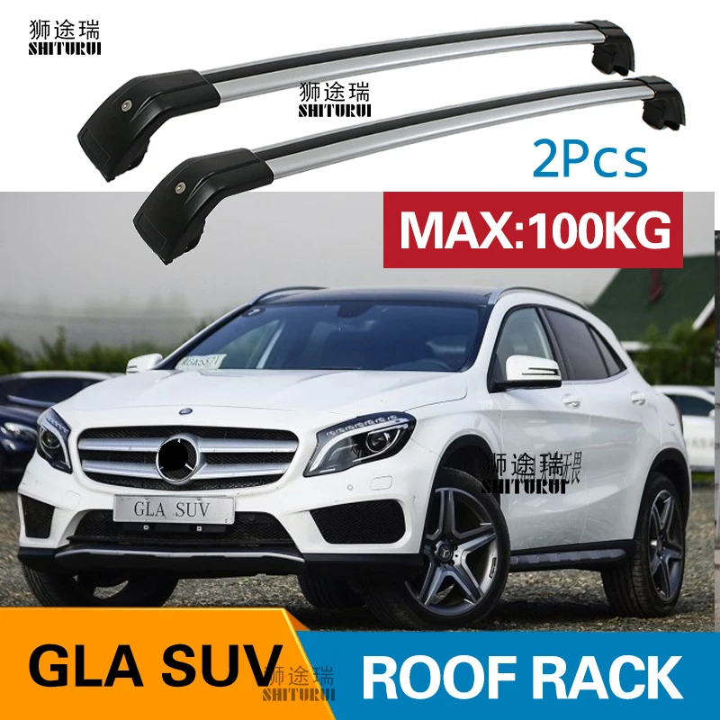 SHITURUI 2Pcs Roof Bars for Mercedes-Benz GLA SUV 2013-2019 X156 Aluminum Alloy Side Bars Cross Rails Roof Rack Luggage
SHITURUI 2Pcs Roof Bars for Mercedes-Benz GLA SUV 2013-2019 X156 Aluminum Alloy Side Bars Cross Rails Roof Rack Luggage