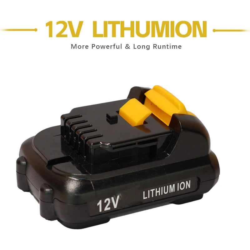 12V 3000mAh 4000mAh 5000mAh For DEWALT DCB121 DCB122 DCB123 DCB100 DCB101 DCB119 Li-ion Power Tools Battery
12V 3000mAh 4000mAh 5000mAh For DEWALT DCB121 DCB122 DCB123 DCB100 DCB101 DCB119 Li-ion Power Tools Battery