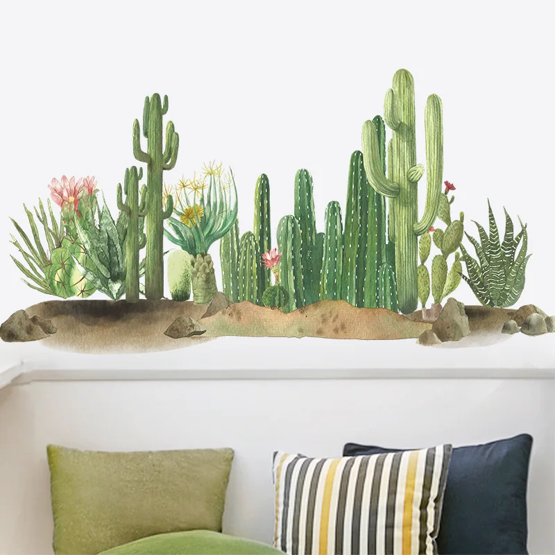 Desert Cactus Wall Stickers for Living Room Bedroom Kids Rooms Dining Room Wall Decor PVC Art Wall Decals Home Decoration Murals
Desert Cactus Wall Stickers for Living Room Bedroom Kids Rooms Dining Room Wall Decor PVC Art Wall Decals Home Decoration Murals