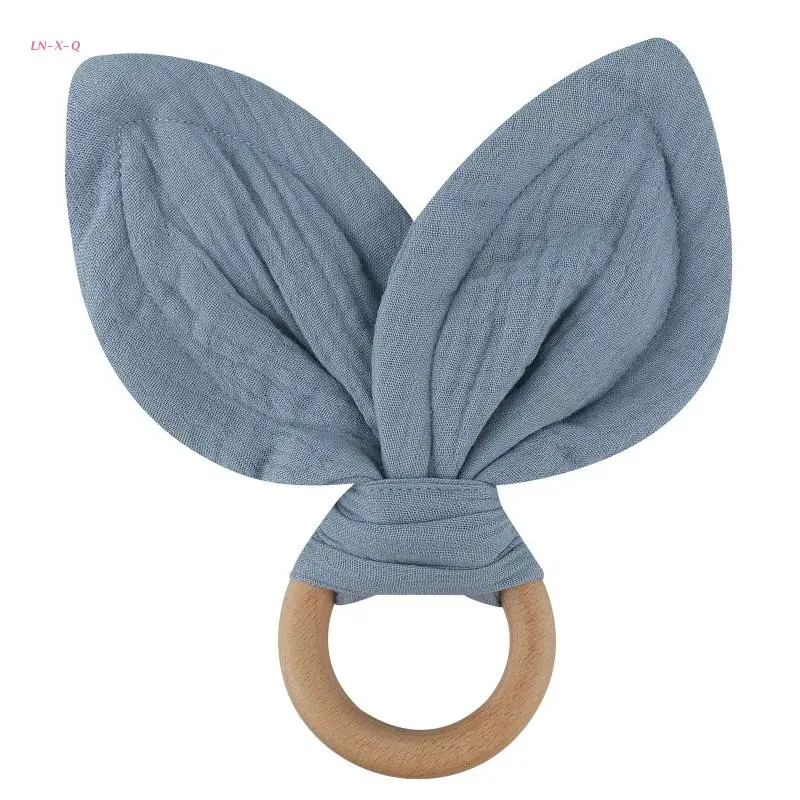 Baby Wooden Ring Teether Soft Cotton Rabbit Ear Comforting Toy Teething for Infants Newborn
Baby Wooden Ring Teether Soft Cotton Rabbit Ear Comforting Toy Teething for Infants Newborn
