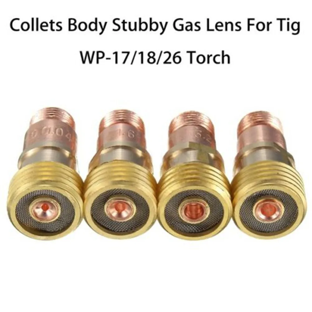 Brass Collets Body Stubby Gas Lens Connector With Mesh For Tig WP-17/18/26 Torch Welding Accessories
Brass Collets Body Stubby Gas Lens Connector With Mesh For Tig WP-17/18/26 Torch Welding Accessories