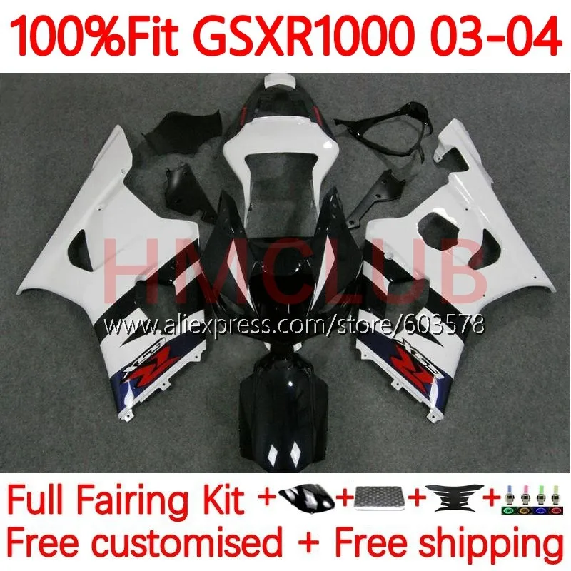 Injection For SUZUKI GSXR-1000 K3 GSX-R1000 GSXR 1000 CC 1000CC GSXR1000 2003 2004 glossy white GSX R1000 03 04 Fairing 98No.99
Injection For SUZUKI GSXR-1000 K3 GSX-R1000 GSXR 1000 CC 1000CC GSXR1000 2003 2004 glossy white GSX R1000 03 04 Fairing 98No.99