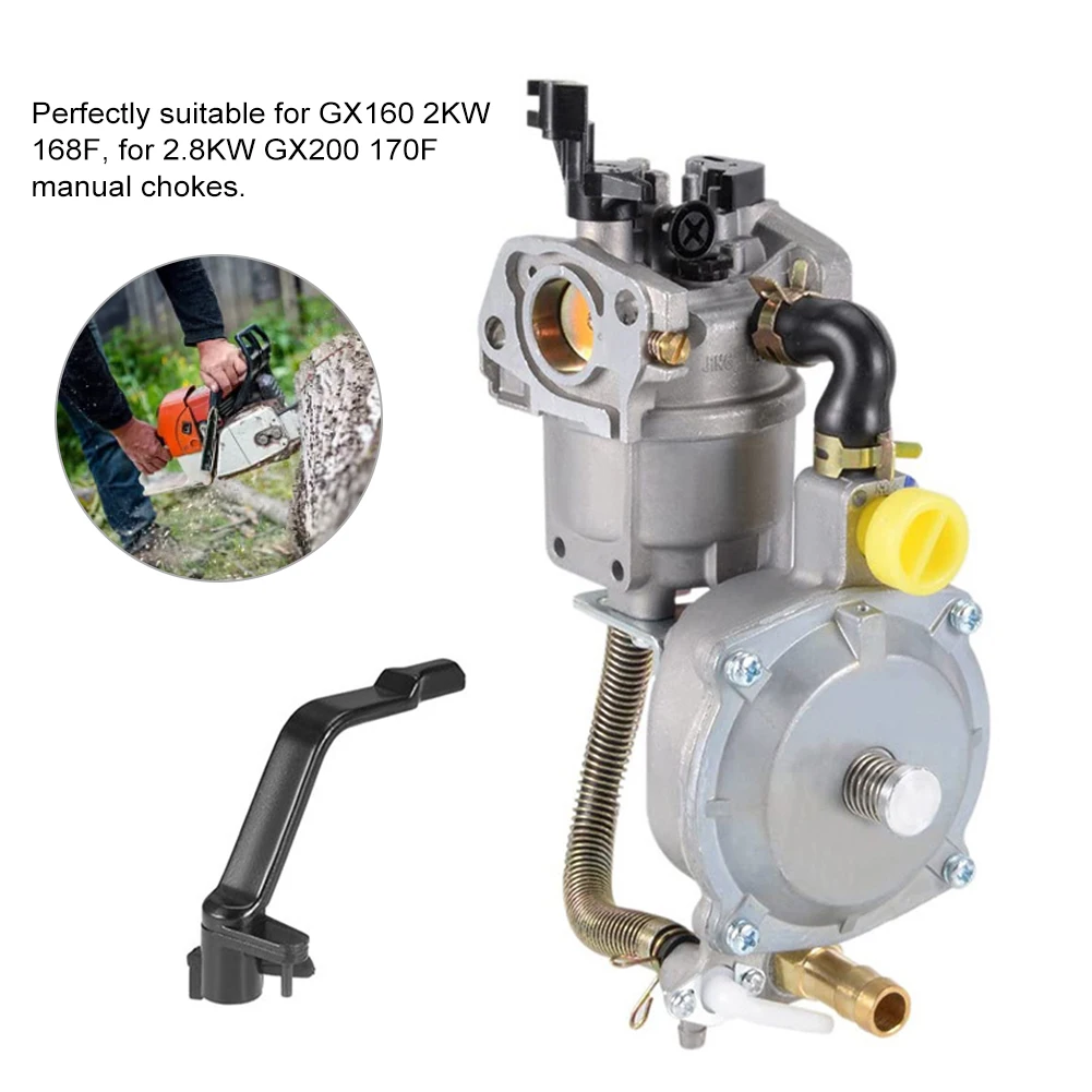168F Generator Dual Fuel Carburetor LPG NG Conversion Kit for 2.8KW GX200 170F Manual Chokes for GX160 2KW 168F
168F Generator Dual Fuel Carburetor LPG NG Conversion Kit for 2.8KW GX200 170F Manual Chokes for GX160 2KW 168F