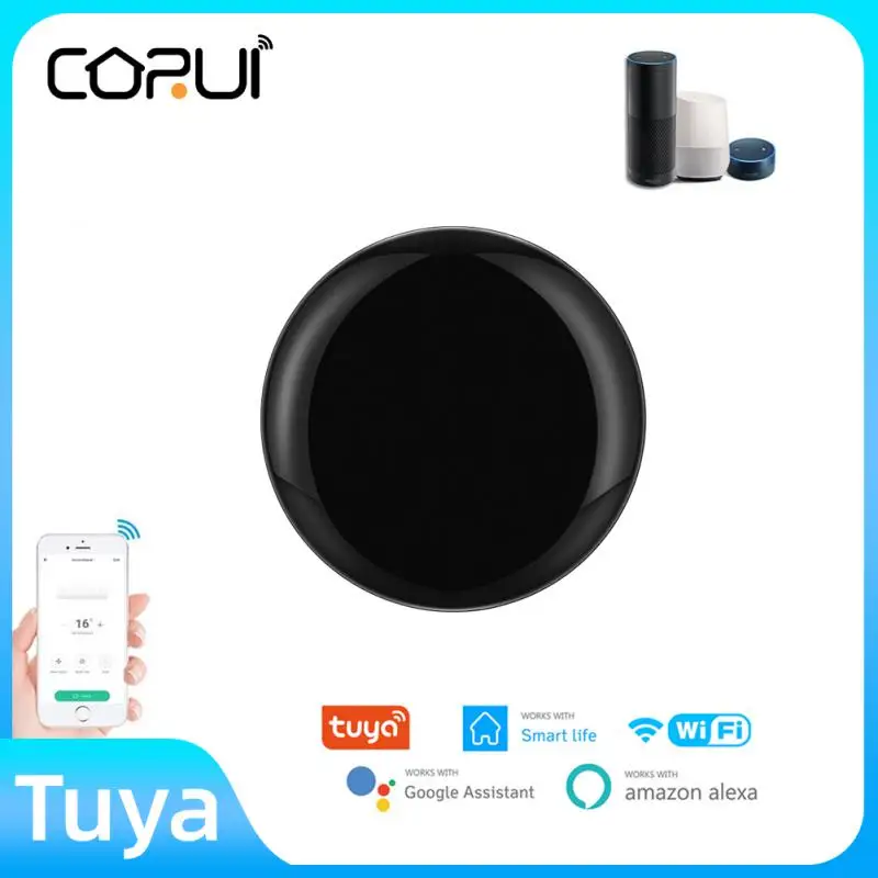 CORUI Wifi Wireless Universal Smart IR Remote Controllor Conditioner TV Tuya Smart Life APP Control Supports Alexa Google Home
CORUI Wifi Wireless Universal Smart IR Remote Controllor Conditioner TV Tuya Smart Life APP Control Supports Alexa Google Home