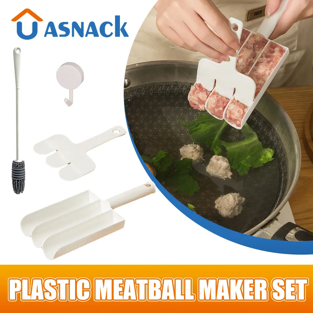 Convenient Plastic Meatball Maker Set Fried Fish Beaf Meat Making Ball Mold Spoon Meat Tools Kitchen Gadgets Cooking Accessories
Convenient Plastic Meatball Maker Set Fried Fish Beaf Meat Making Ball Mold Spoon Meat Tools Kitchen Gadgets Cooking Accessories