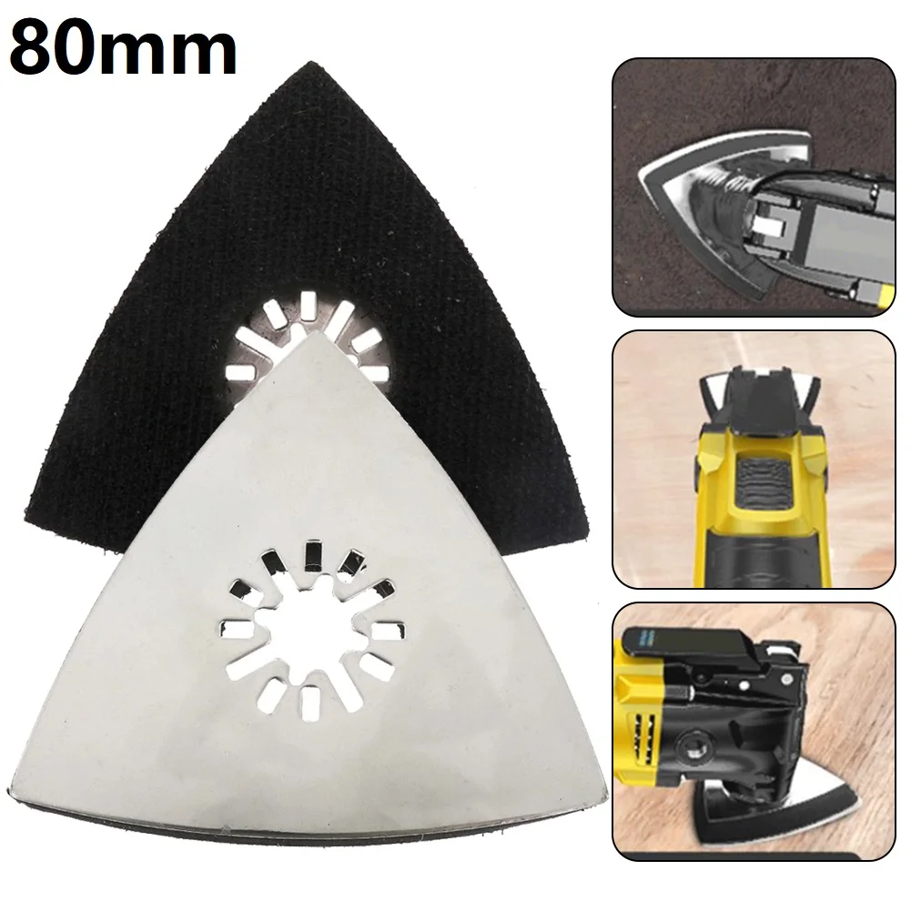 1pcs 80*80mm Triangular Perforated Sanding Pad Stainless Steel Polishing Disc Oscillating Tool For Polishing Metal Wood
1pcs 80*80mm Triangular Perforated Sanding Pad Stainless Steel Polishing Disc Oscillating Tool For Polishing Metal Wood