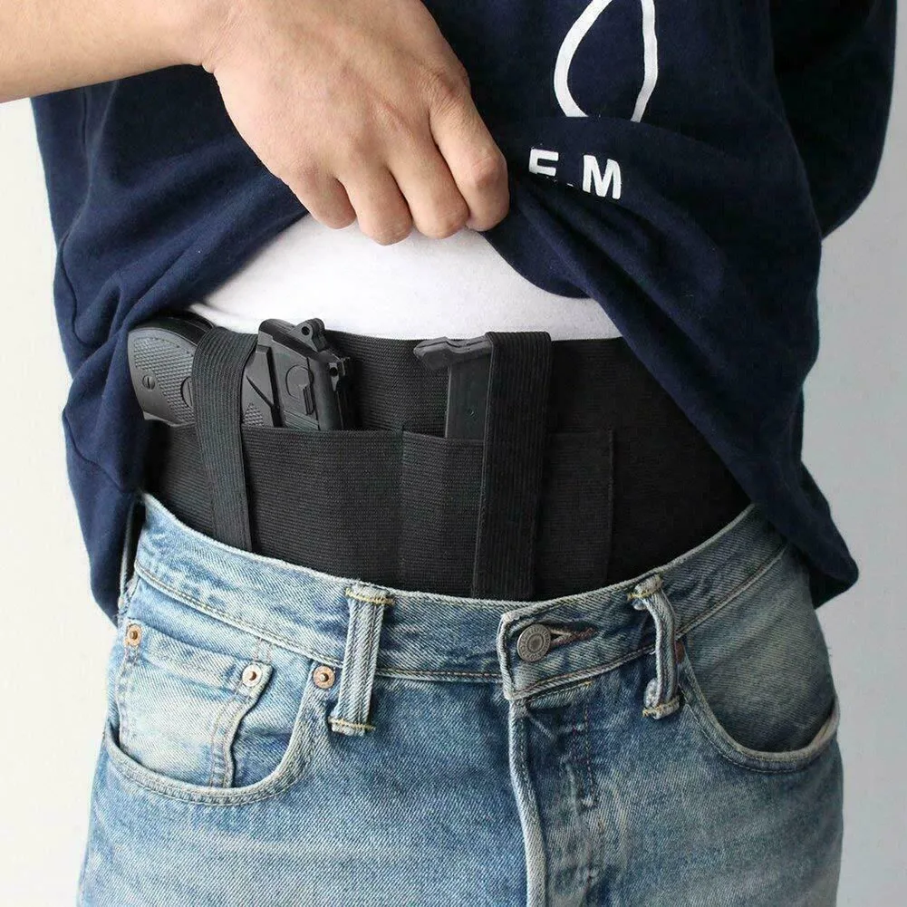 Tactical Belly Gun Holster Belt Concealed Carry Waist Band Pistol Holder Magazine Bag Military Army Invisible Waistband Holster
Tactical Belly Gun Holster Belt Concealed Carry Waist Band Pistol Holder Magazine Bag Military Army Invisible Waistband Holster