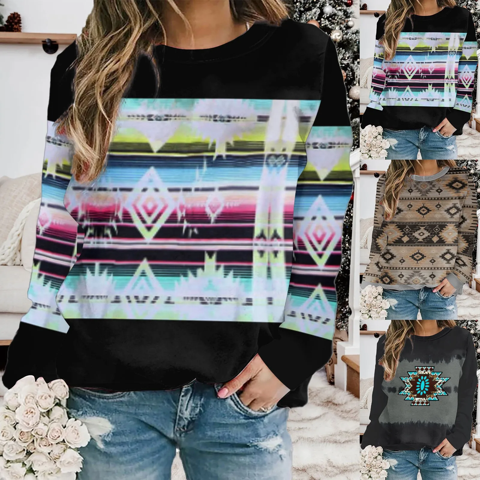 Women Pullover Casual Ethnic N Print Long Sleeved O Neck Fleece Pullover Women Long Sleeve T Shirts Light Oversized Hoodie
Women Pullover Casual Ethnic N Print Long Sleeved O Neck Fleece Pullover Women Long Sleeve T Shirts Light Oversized Hoodie