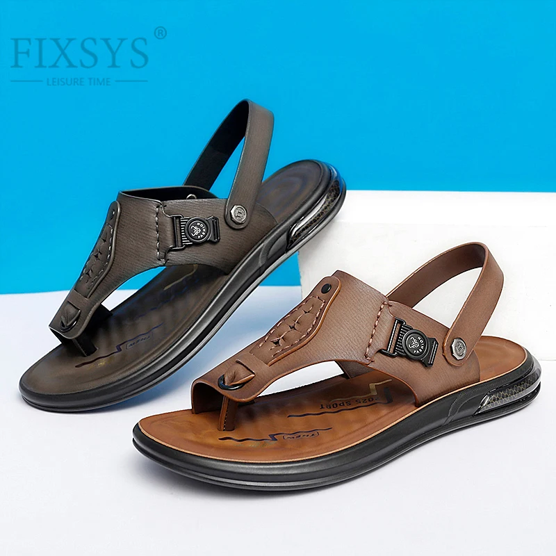 FIXSYS 2022 Summer Fashion Men Shoes Leather Non Slip Sandals Travel Beach Slippers Handmade Outdoor Water Shoes Man Flip Flops
FIXSYS 2022 Summer Fashion Men Shoes Leather Non Slip Sandals Travel Beach Slippers Handmade Outdoor Water Shoes Man Flip Flops