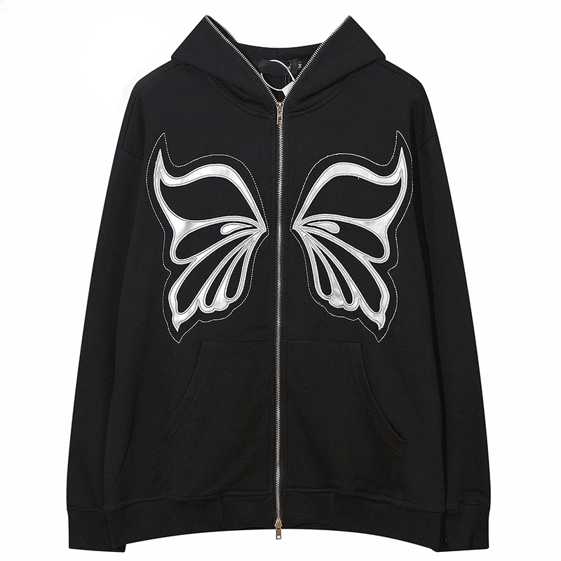 harajuku Hip hop streetwear hooded jacket graphics butterfly coat zipper up sweatshirt tracksuit hoodie sweater clothes vintage
harajuku Hip hop streetwear hooded jacket graphics butterfly coat zipper up sweatshirt tracksuit hoodie sweater clothes vintage