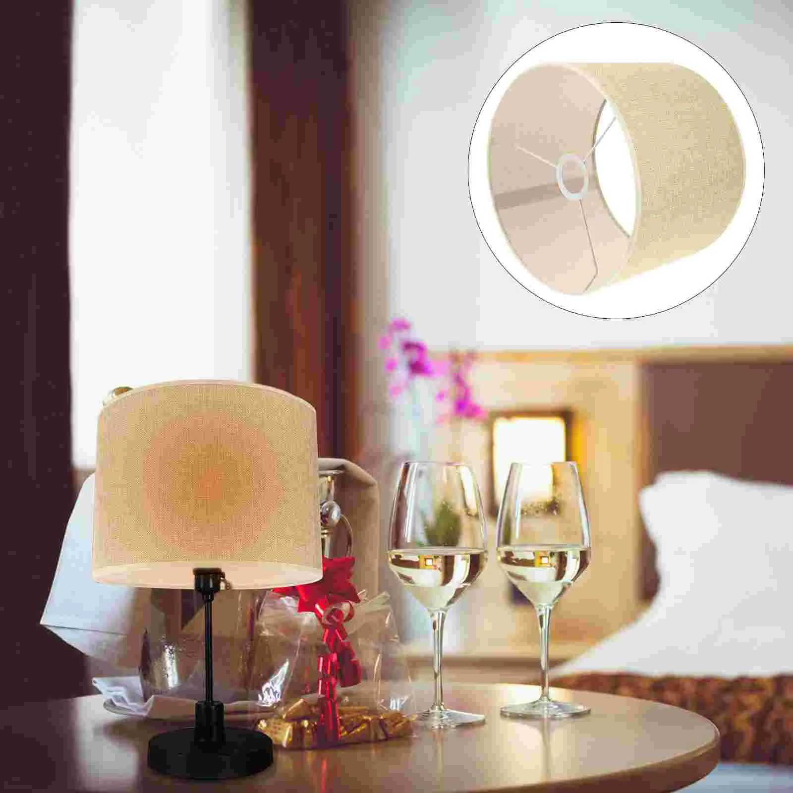 Lampshade Table Simple Light Linen Cover Exquisite Style Fabric Practical Anti-dust Durable
Lampshade Table Simple Light Linen Cover Exquisite Style Fabric Practical Anti-dust Durable