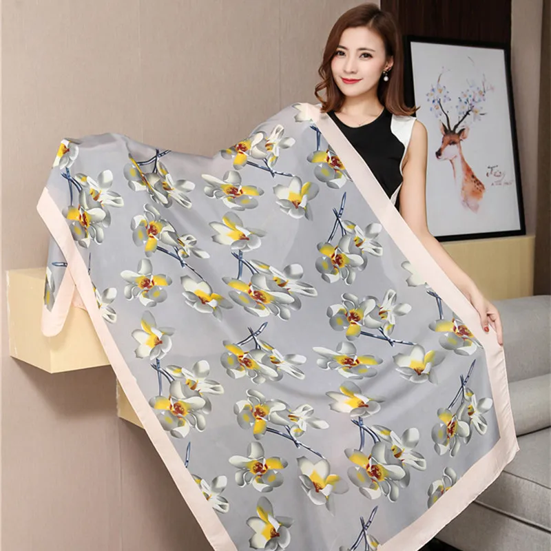 fashion flower print luxury silk scarf women all seasons scarves shawls office or beach large pashmina wraps hijab 1817#
fashion flower print luxury silk scarf women all seasons scarves shawls office or beach large pashmina wraps hijab 1817#