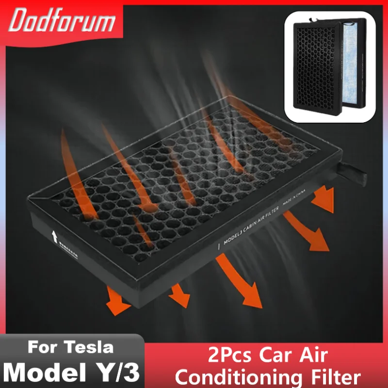 2PCS/SET Car Air Conditioning Filter HEPA N98 Activated Carbon Air Replacement Cabin For Tesla Model 3 Model Y 2023 Accessories
2PCS/SET Car Air Conditioning Filter HEPA N98 Activated Carbon Air Replacement Cabin For Tesla Model 3 Model Y 2023 Accessories