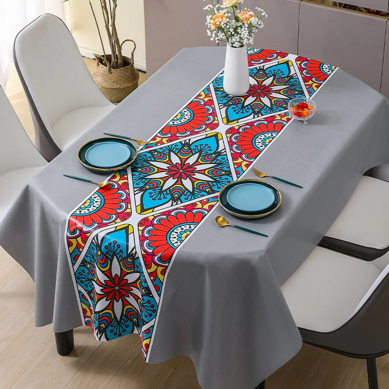 Oval table cloth Waterproof oilproof PVC leather printed tablecloth custom square party festival Decor table cover
Oval table cloth Waterproof oilproof PVC leather printed tablecloth custom square party festival Decor table cover