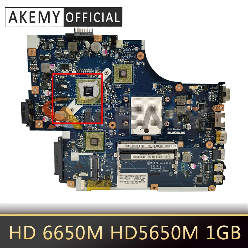 Материнская плата AKEMY для ноутбука ACER 5551G 5552G, Новая деталь 75, HD 6650M HD5650M 1 ГБ DDR3 100% протестирована
Материнская плата AKEMY для ноутбука ACER 5551G 5552G, Новая деталь 75, HD 6650M HD5650M 1 ГБ DDR3 100% протестирована