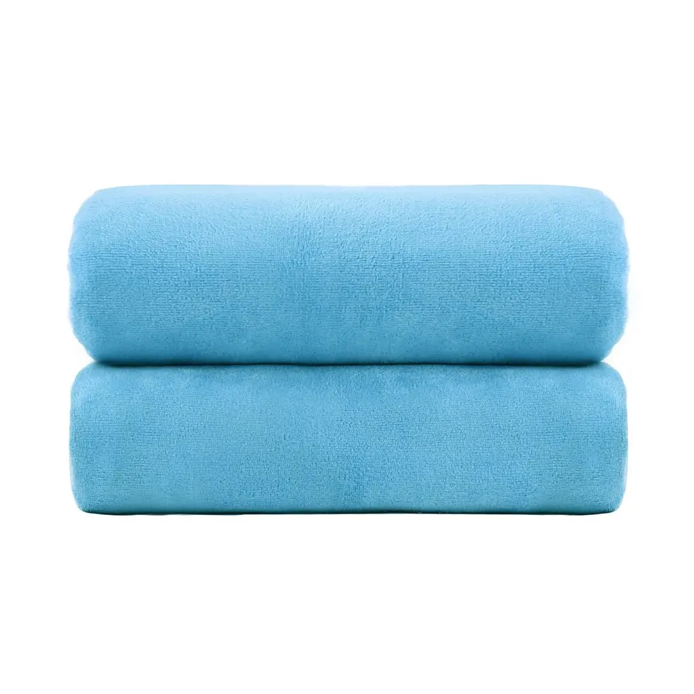 

Bath Towels 2 Pack,30" x 60",Microfiber Absorbent Fast Drying Super Soft Beach Towels, Dark Blue