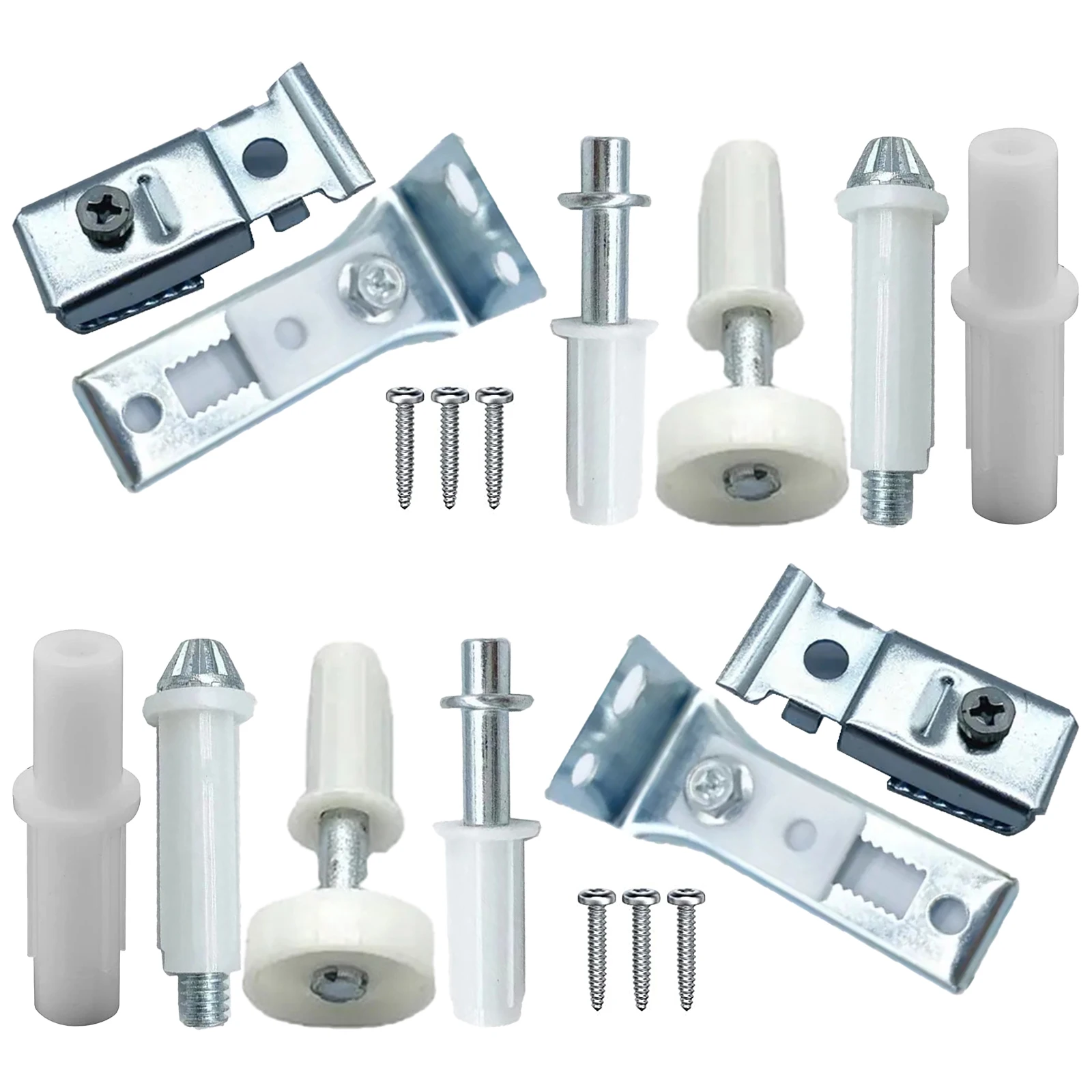 18pcs Bi-Fold Door Hardware Repair Kits Closet Door Hardware Include Top & Bottom Pivots, Bracket & Guide Wheels
18pcs Bi-Fold Door Hardware Repair Kits Closet Door Hardware Include Top & Bottom Pivots, Bracket & Guide Wheels