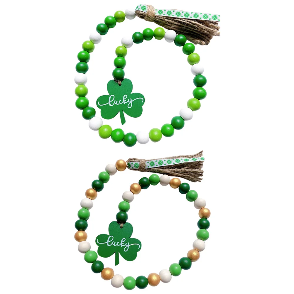 2 Pcs Table Decorations Farmhouse Beads St Patricks Day Desktop Wood Garland Patrick's Hanging Tassel Wooden
2 Pcs Table Decorations Farmhouse Beads St Patricks Day Desktop Wood Garland Patrick's Hanging Tassel Wooden