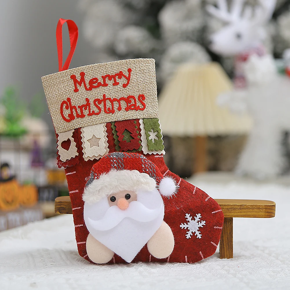 Durable Christmas Wreath Christmas Stocking Stocking 19x14x1cm Candy Cloth Decorations For Home Elk Santa Claus
Durable Christmas Wreath Christmas Stocking Stocking 19x14x1cm Candy Cloth Decorations For Home Elk Santa Claus