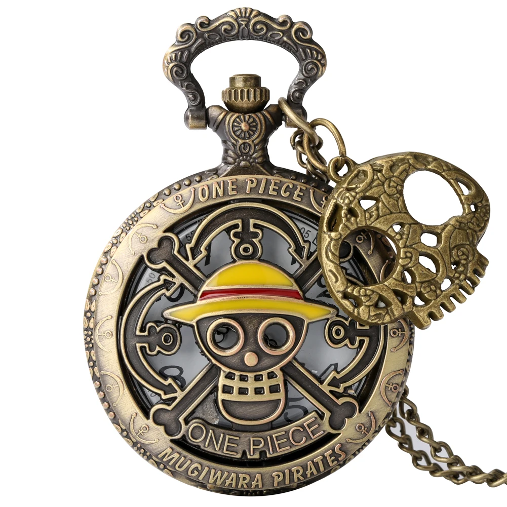 Bronze Yellow Mugiwara Pirates Pocket Watch Fashion Anime Figure Popular Comic Cartoon Necklace Cosplay Pendant with Accessory
Bronze Yellow Mugiwara Pirates Pocket Watch Fashion Anime Figure Popular Comic Cartoon Necklace Cosplay Pendant with Accessory