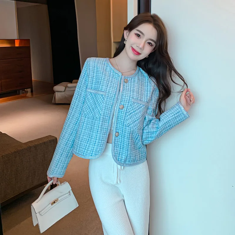 2022 New French Elegant High Quality Heavy Industry Small Fragrance Jacket Women Fall Long Sleeve Temperament Tweed Coat Tops
2022 New French Elegant High Quality Heavy Industry Small Fragrance Jacket Women Fall Long Sleeve Temperament Tweed Coat Tops