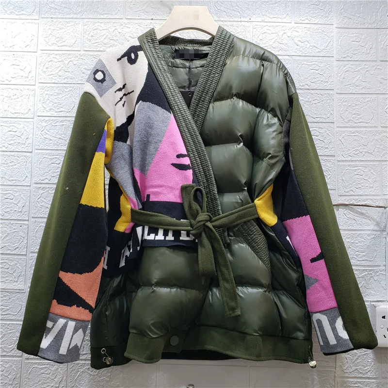 Зимние минималистичные свободные толстые теплые куртки с длинными рукавами, пальто, женская одежда с хлопковой подкладкой и принтом
Зимние минималистичные свободные толстые теплые куртки с длинными рукавами, пальто, женская одежда с хлопковой подкладкой и принтом