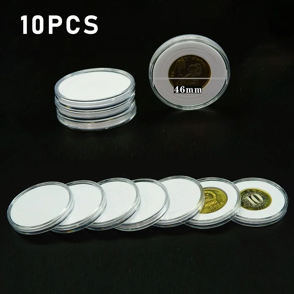 10/25pcs 46mm Transparent Plastic Coin Holder Round Coin Collecting Box Capsules Storage Case Home Container Boxes
10/25pcs 46mm Transparent Plastic Coin Holder Round Coin Collecting Box Capsules Storage Case Home Container Boxes
