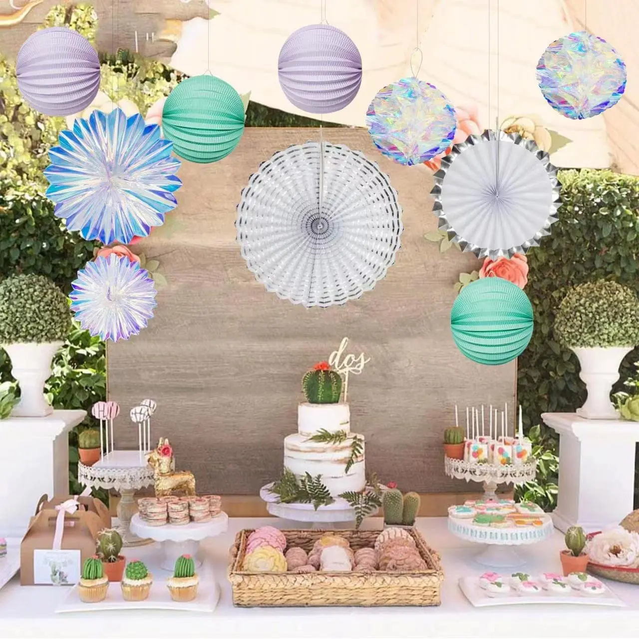 Iridescent Honeycomb Ball Fan Pom Pom Birthday Party Decorations Holographic Ornament Hanging for Wedding Home Event Supplies
Iridescent Honeycomb Ball Fan Pom Pom Birthday Party Decorations Holographic Ornament Hanging for Wedding Home Event Supplies