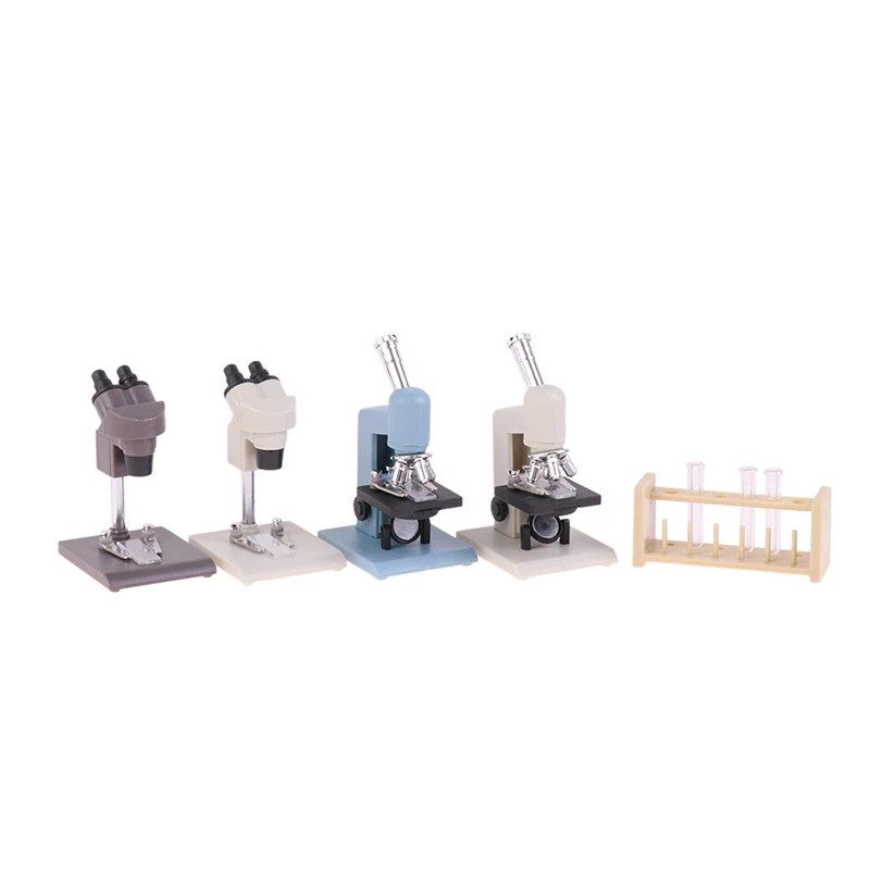 5Pcs 1/12 Dollhouse Miniature Laboratory Monocular Microscope Binocular Microscope Test Tubes Modle Toys Doll House Accessories
5Pcs 1/12 Dollhouse Miniature Laboratory Monocular Microscope Binocular Microscope Test Tubes Modle Toys Doll House Accessories