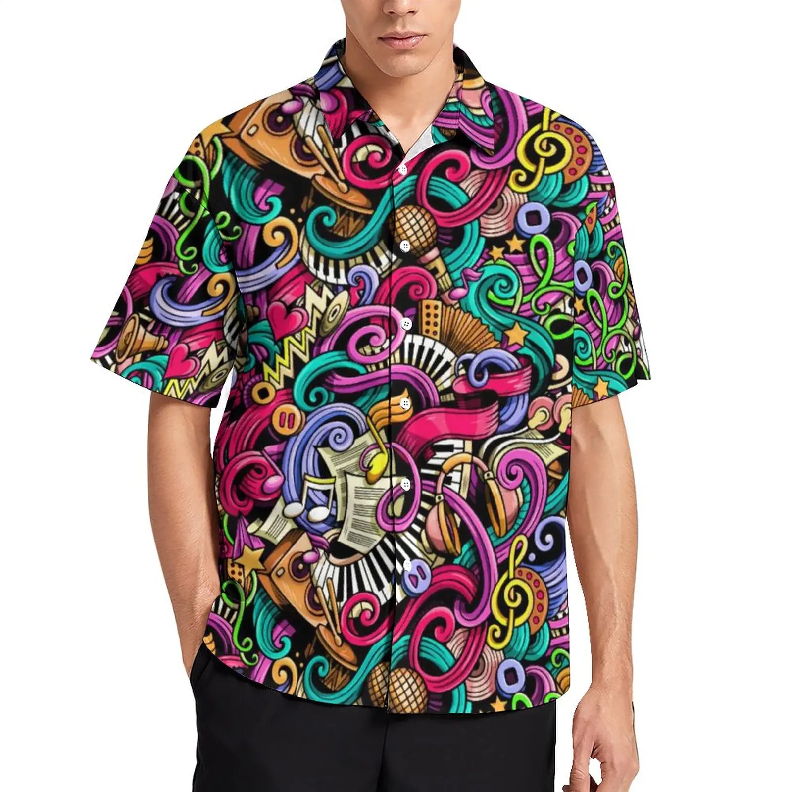 Make Your Own Music Loose Shirt Male Beach Performance Art Casual Shirts Hawaii Graphic Short Sleeve Trending Oversized Blouses
Make Your Own Music Loose Shirt Male Beach Performance Art Casual Shirts Hawaii Graphic Short Sleeve Trending Oversized Blouses