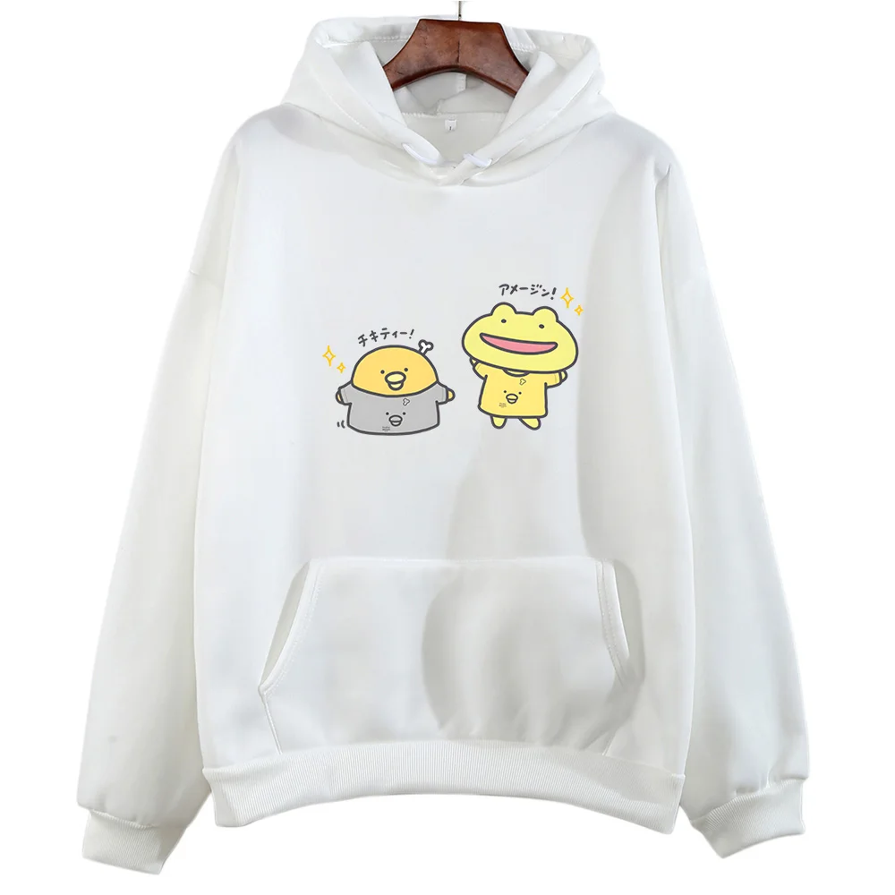 

Chickip Dancers Kawaii/cute Animal Graphic Hoodie Anime Print Clothes Fall Winter Women/men Sweatshirt Fleece O-neck Pullovers