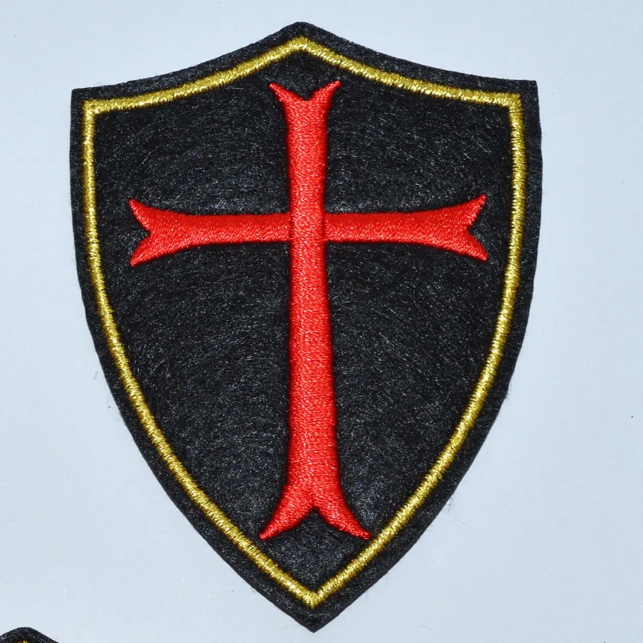

120x Knights Templar Shield - Cross - Christian Iron On Patches, sew on patch,Appliques, Made of Cloth,100% Quality
