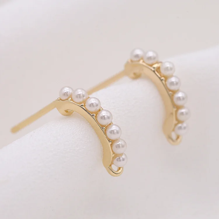 4PCS New Korean Fashion High Quality 14K Gold Color Plated Pearl Earring Hooks for DIY Jewelry Earrings Findings Accessories
4PCS New Korean Fashion High Quality 14K Gold Color Plated Pearl Earring Hooks for DIY Jewelry Earrings Findings Accessories