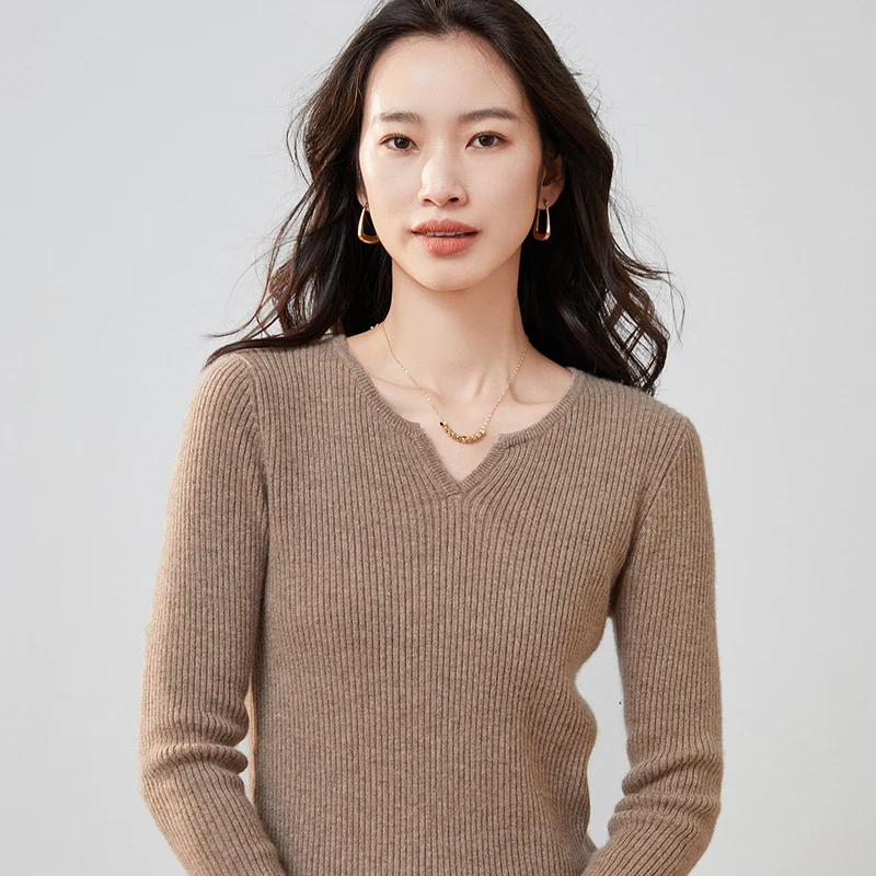 Women High Elastic Pullover 100% Cashmere Sweater Winter New V-neck Sweater Female Warm Soft Basic Jumper Solid Color Slim Tops
Women High Elastic Pullover 100% Cashmere Sweater Winter New V-neck Sweater Female Warm Soft Basic Jumper Solid Color Slim Tops