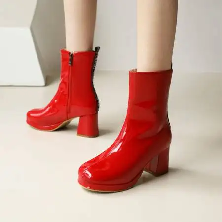 Oversize Large size Big size Autumn and winter boots Square toes boots female women shoes Height Increasing
Oversize Large size Big size Autumn and winter boots Square toes boots female women shoes Height Increasing